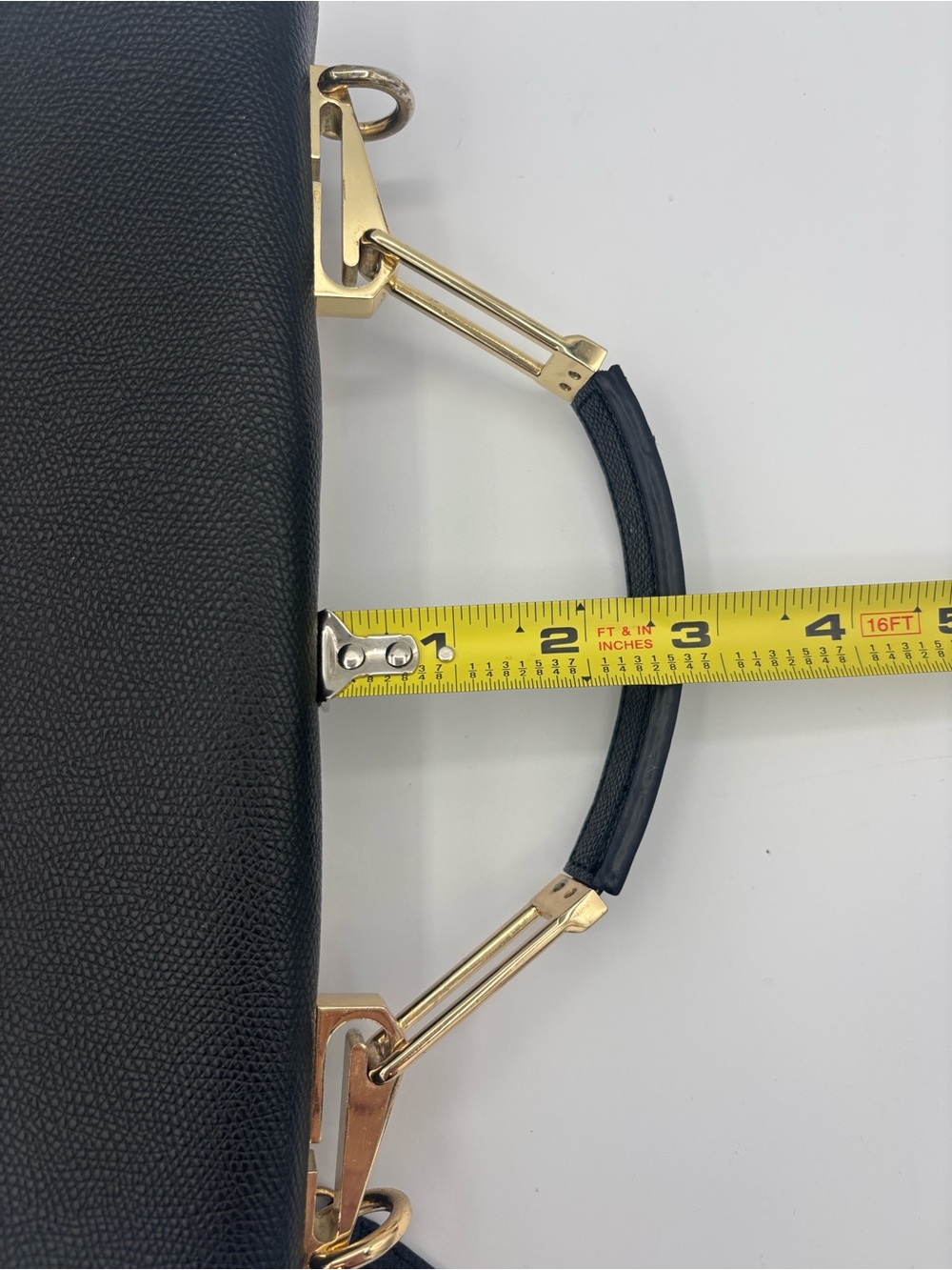 Zara Classic Top-Handle Satchel - Black & Cream (missing crossbody strap) - Picture 13 of 15